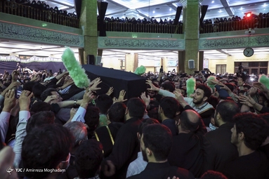 مراسم وداع با پیکر آیت‌الله فاطمی‌نیا