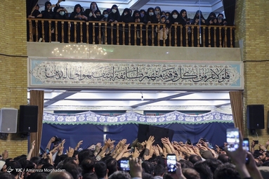 مراسم وداع با پیکر آیت‌الله فاطمی‌نیا