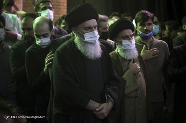مراسم وداع با پیکر آیت‌الله فاطمی‌نیا
