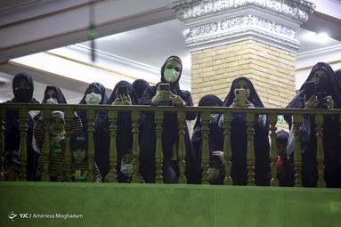 مراسم وداع با پیکر آیت‌الله فاطمی‌نیا