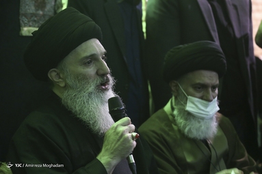 مراسم وداع با پیکر آیت‌الله فاطمی‌نیا