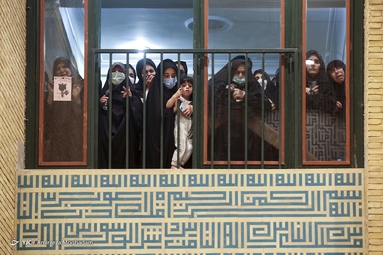 مراسم وداع با پیکر آیت‌الله فاطمی‌نیا