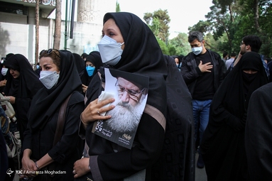 مراسم تشییع پیکر استاد اخلاق آیت الله فاطمی نیا - دانشگاه تهران