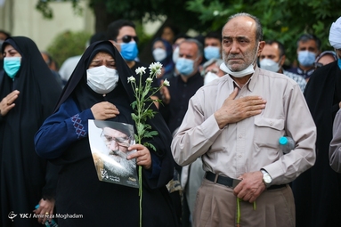 مراسم تشییع پیکر استاد اخلاق آیت الله فاطمی نیا - دانشگاه تهران