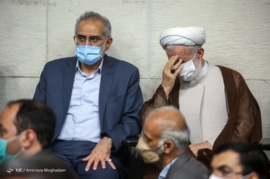 مراسم تشییع پیکر استاد اخلاق آیت الله فاطمی نیا - دانشگاه تهران