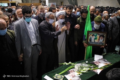 مراسم تشییع پیکر استاد اخلاق آیت الله فاطمی نیا - دانشگاه تهران