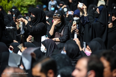 مراسم تشییع پیکر استاد اخلاق آیت الله فاطمی نیا - دانشگاه تهران