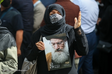 مراسم تشییع پیکر استاد اخلاق آیت الله فاطمی نیا - دانشگاه تهران