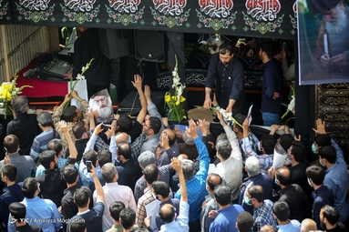 مراسم تشییع پیکر استاد اخلاق آیت الله فاطمی نیا - دانشگاه تهران