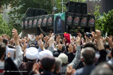 مراسم تشییع پیکر استاد اخلاق آیت الله فاطمی نیا - دانشگاه تهران