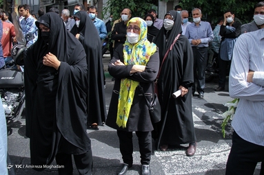 مراسم تشییع پیکر استاد اخلاق آیت الله فاطمی نیا - دانشگاه تهران