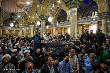 مراسم تشییع پیکر آیت الله فاطمی نیا - حرم حضرت معصومه (س)