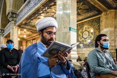 مراسم تشییع پیکر آیت الله فاطمی نیا - حرم حضرت معصومه (س)