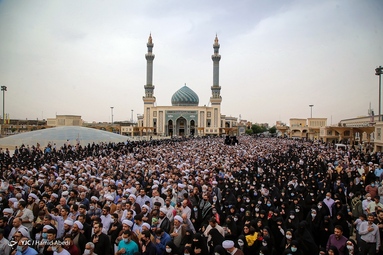 مراسم تشییع پیکر آیت الله فاطمی نیا - حرم حضرت معصومه (س)