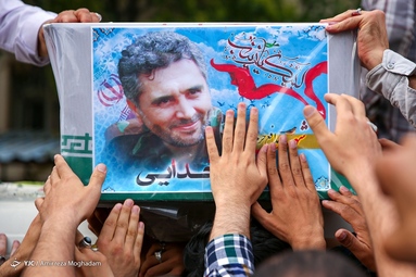 مراسم وداع با پیکر مطهر سردار شهید مدافع حرم «صیاد خدایی» -  معراج الشهدا