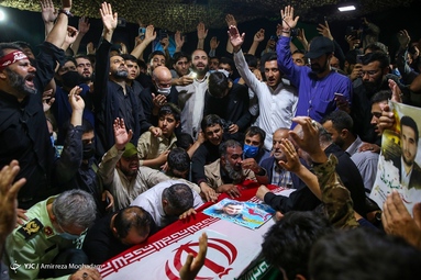 مراسم وداع با پیکر مطهر سردار شهید مدافع حرم «صیاد خدایی» -  معراج الشهدا
