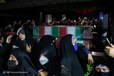 مراسم وداع با پیکر مطهر سردار شهید مدافع حرم «صیاد خدایی» -  معراج الشهدا