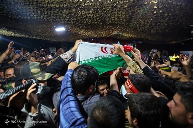 مراسم وداع با پیکر مطهر سردار شهید مدافع حرم «صیاد خدایی» -  معراج الشهدا