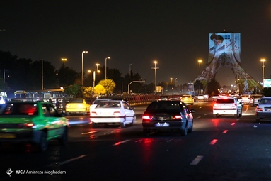 نورپردازی سه بعدی به مناسبت سالروز آزادسازی خرمشهر - برج آزادی