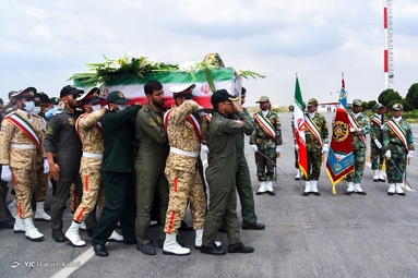 تشییع پیکر شهید خلبان 