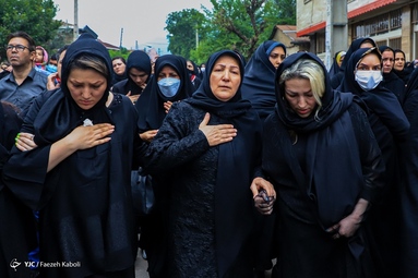 تشییع پیکر شهید خلبان  محمد جواد بای  - شهرستان رامیان