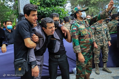 تشییع پیکر شهید خلبان  محمد جواد بای  - شهرستان رامیان