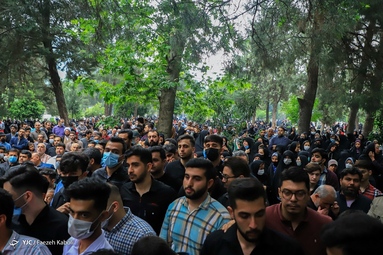 تشییع پیکر شهید خلبان  محمد جواد بای  - شهرستان رامیان