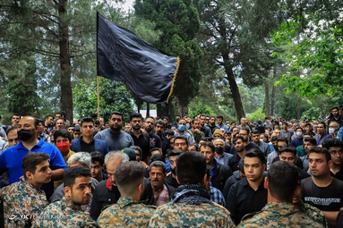 تشییع پیکر شهید خلبان  محمد جواد بای  - شهرستان رامیان