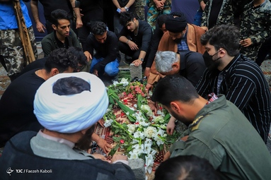تشییع پیکر شهید خلبان  محمد جواد بای  - شهرستان رامیان