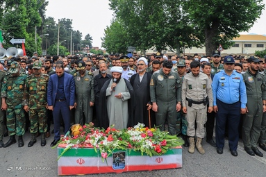 تشییع پیکر شهید خلبان  محمد جواد بای  - شهرستان رامیان