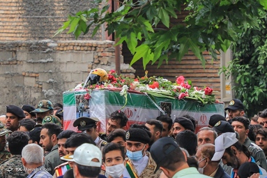 تشییع پیکر شهید خلبان  محمد جواد بای  - شهرستان رامیان