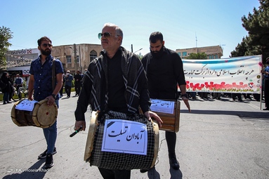 تشییع شهید «احسان قدبیگی» شهید صنعت دفاعی - اراک