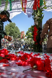 تشییع شهید «احسان قدبیگی» شهید صنعت دفاعی - اراک