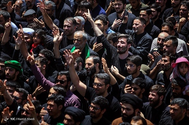عزاداری شهادت امام جعفر صادق (ع) و تشییع شهید «مصطفی نامور» - قم