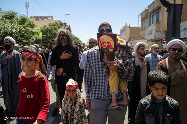 عزاداری شهادت امام جعفر صادق (ع) و تشییع شهید «مصطفی نامور» - قم