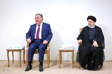 دیدار رهبر انقلاب با رئیس‌جمهور تاجیکستان
