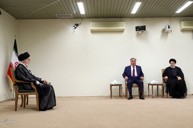 دیدار رهبر انقلاب با رئیس‌جمهور تاجیکستان