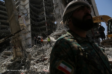 متروپل آبادان نهمین روز پس از حادثه