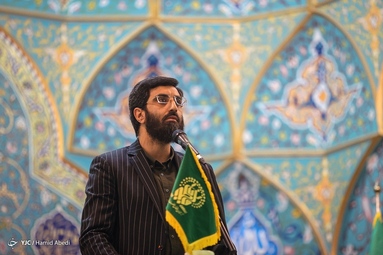 آیین خطبه‌خوانی خادمان به مناسبت میلاد حضرت معصومه(س)