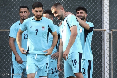 تمرین تیم ملی فوتبال ایران