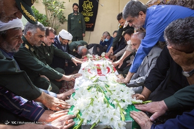 تشییع پیکر پاسدار شهید حاج محسن سرابی - همدان