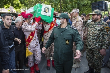 تشییع پیکر پاسدار شهید حاج محسن سرابی - همدان