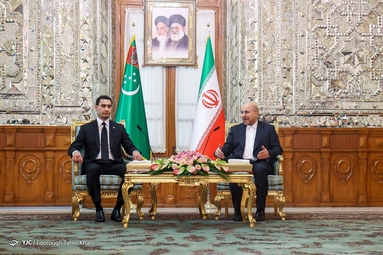 دیدار رئیس جمهور ترکمنستان با قالیباف