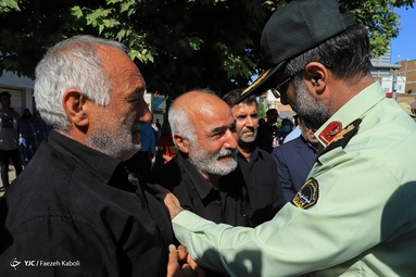مراسم تشیع شهید مدافع امنیت «مصطفی سوسرائی» در آزادشهر - استان گلستان