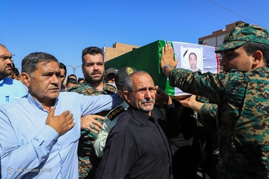 مراسم تشیع شهید مدافع امنیت «مصطفی سوسرائی» در آزادشهر - استان گلستان