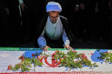 مراسم تشیع شهید مدافع امنیت «مصطفی سوسرائی» در آزادشهر - استان گلستان