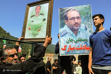 مراسم تشیع شهید مدافع امنیت «مصطفی سوسرائی» در آزادشهر - استان گلستان