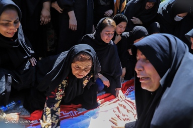 مراسم تشیع شهید مدافع امنیت «مصطفی سوسرائی» در آزادشهر - استان گلستان