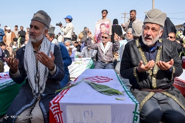 ورود پیکر‌های ۷۲ شهید دوران دفاع مقدس به کشور - شلمچه