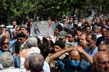 تشییع پیکر «کونیکو یامامورا» مادر ژاپنی شهید  محمد بابایی